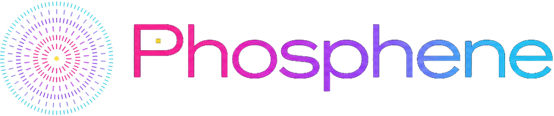 Phosphene wordmark, transparent